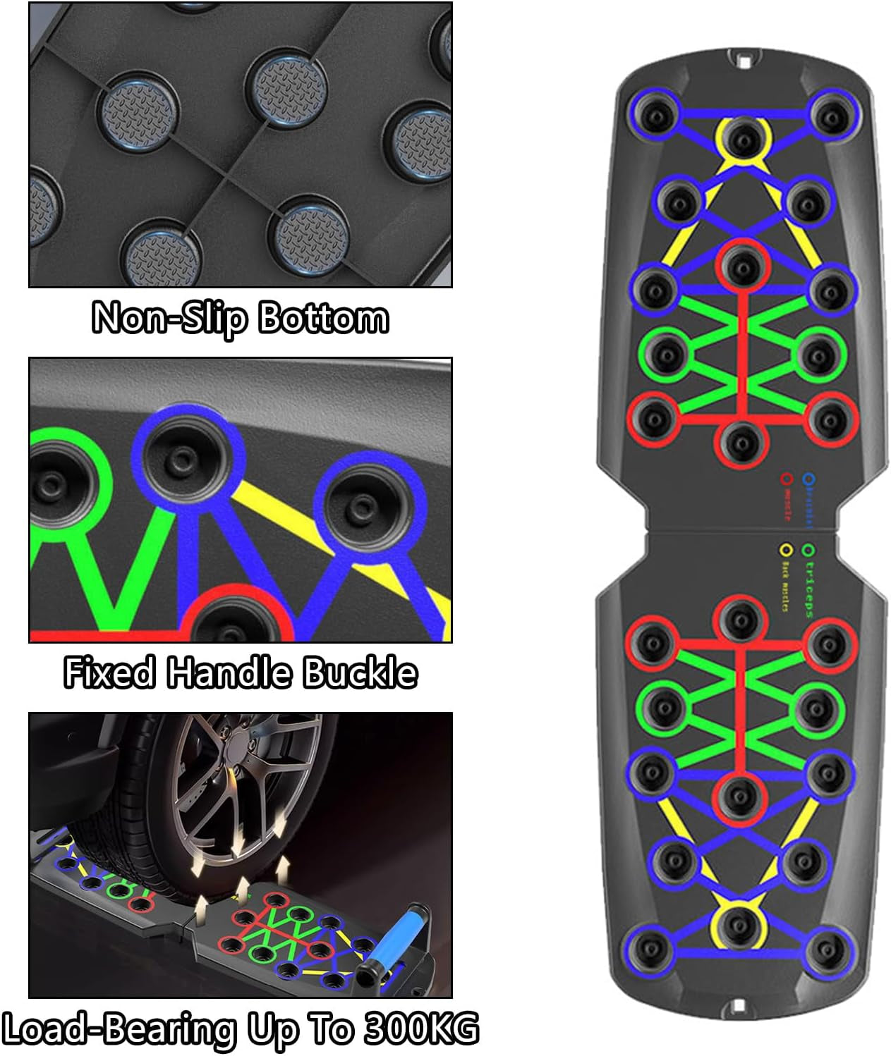 Push up Bordo 14 in 1 Multi-Funzionale Pushup Stand Sistema per Le Donne Degli Uomini, Portatile Push up Bar, Uomo Palestra Allenamento Della Forza Push up Maniglie