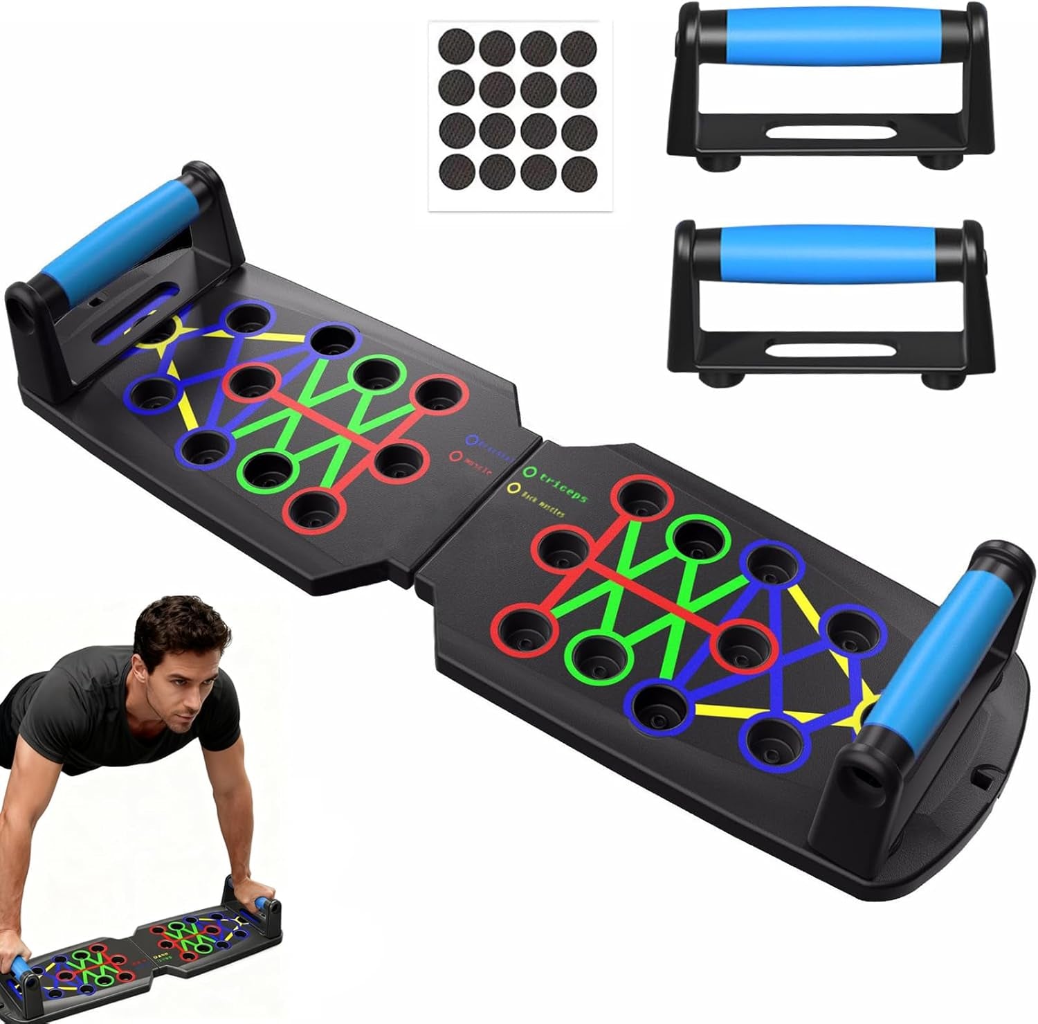 Push up Bordo 14 in 1 Multi-Funzionale Pushup Stand Sistema per Le Donne Degli Uomini, Portatile Push up Bar, Uomo Palestra Allenamento Della Forza Push up Maniglie